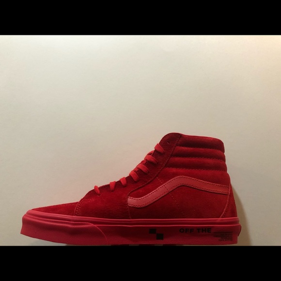 Vans SK8 Hi Nubuck, Red, Various Sizes - Picture 14 of 14